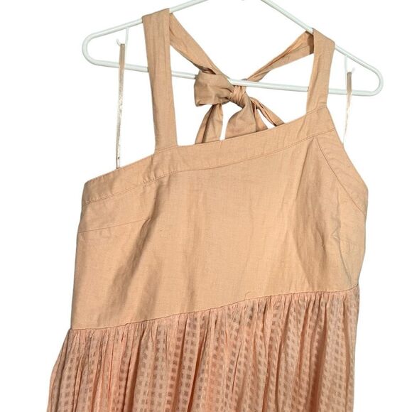 NWT FREE PEOPLE Just Can't Get Enough Halter Top Asymmetrical Hem  Pink Size L - Picture 6 of 12